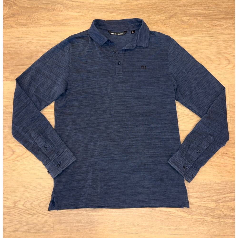 Travis Mathew Kawloon Long Sleeve Golf Polo Mens size small
